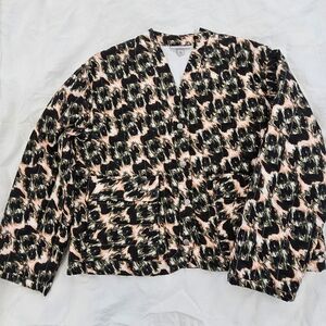 Rachel Comey Black and Pink Patterned Garment